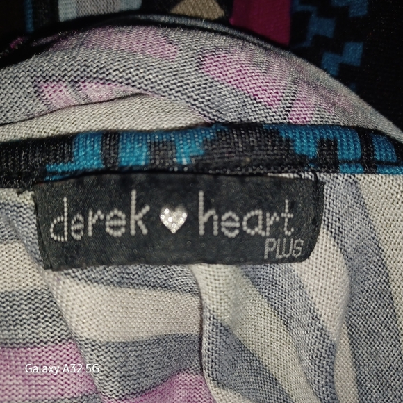 MULTI-COLORED TUNIC ZIPPER TOP WOMENS/P2P 24 SIZE XL - Picture 5 of 6